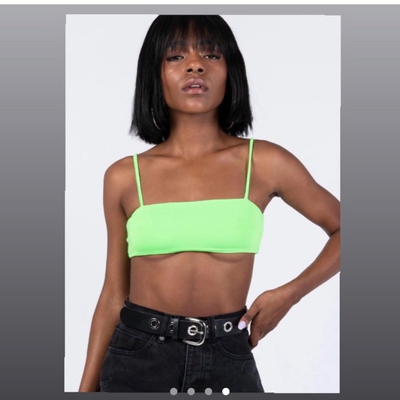 💚 Neon green Essa Crop Top from Princess Polly 💚 - Picture 4 of 4